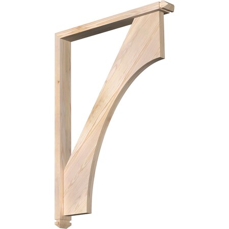 Westlake Arts And Crafts Smooth Bracket W/ Offset Brace, Douglas Fir, 3 1/2W X 30D X 42H